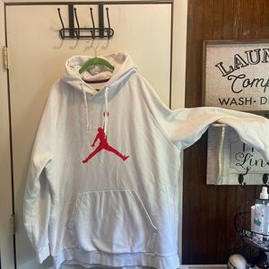 Men’s Air Jordan white hoodie